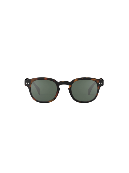 Adult sunglasses #C tortoise/green lenses