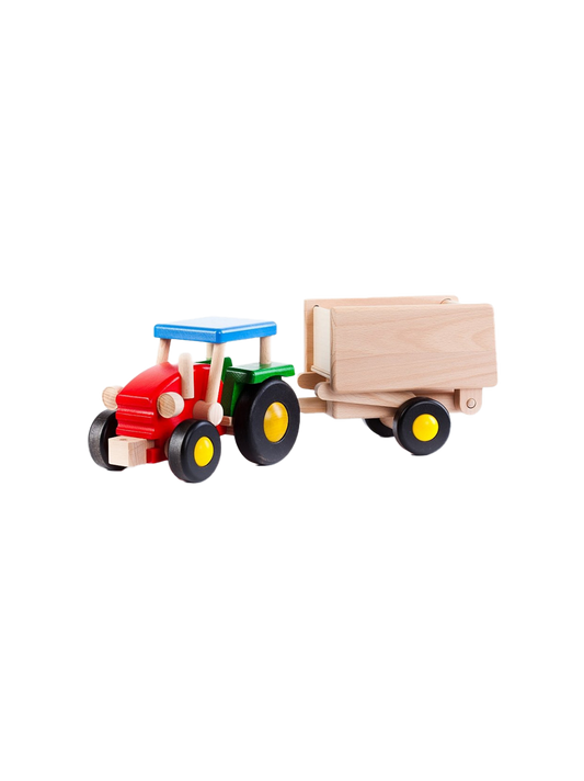 Wooden tractor