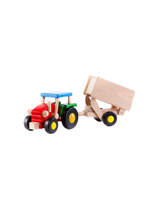 Wooden tractor