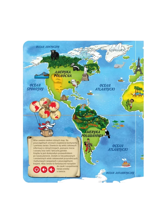 Atlas świata. Książka interaktywna