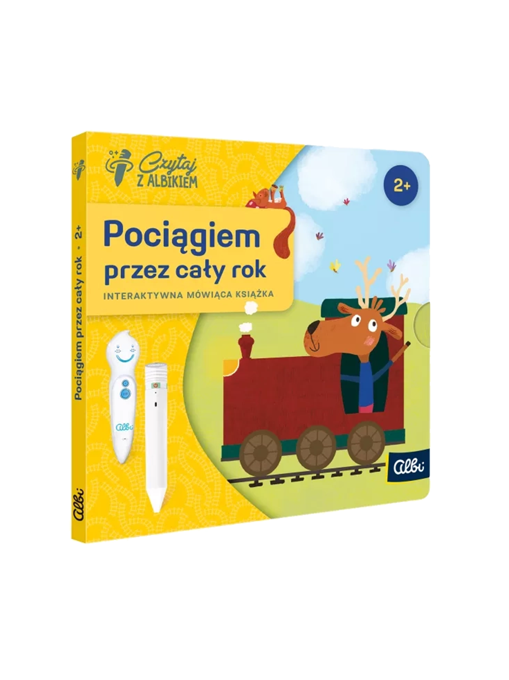 Pociągiem przez cały rok. Mini książka interaktywna