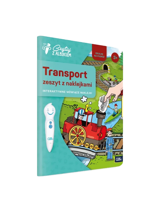 Zeszyt z naklejkami: Transport