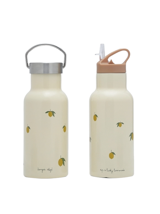 Stainless steel thermo bottle lemon