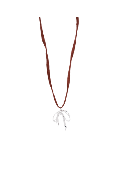 Ribbon string necklace
