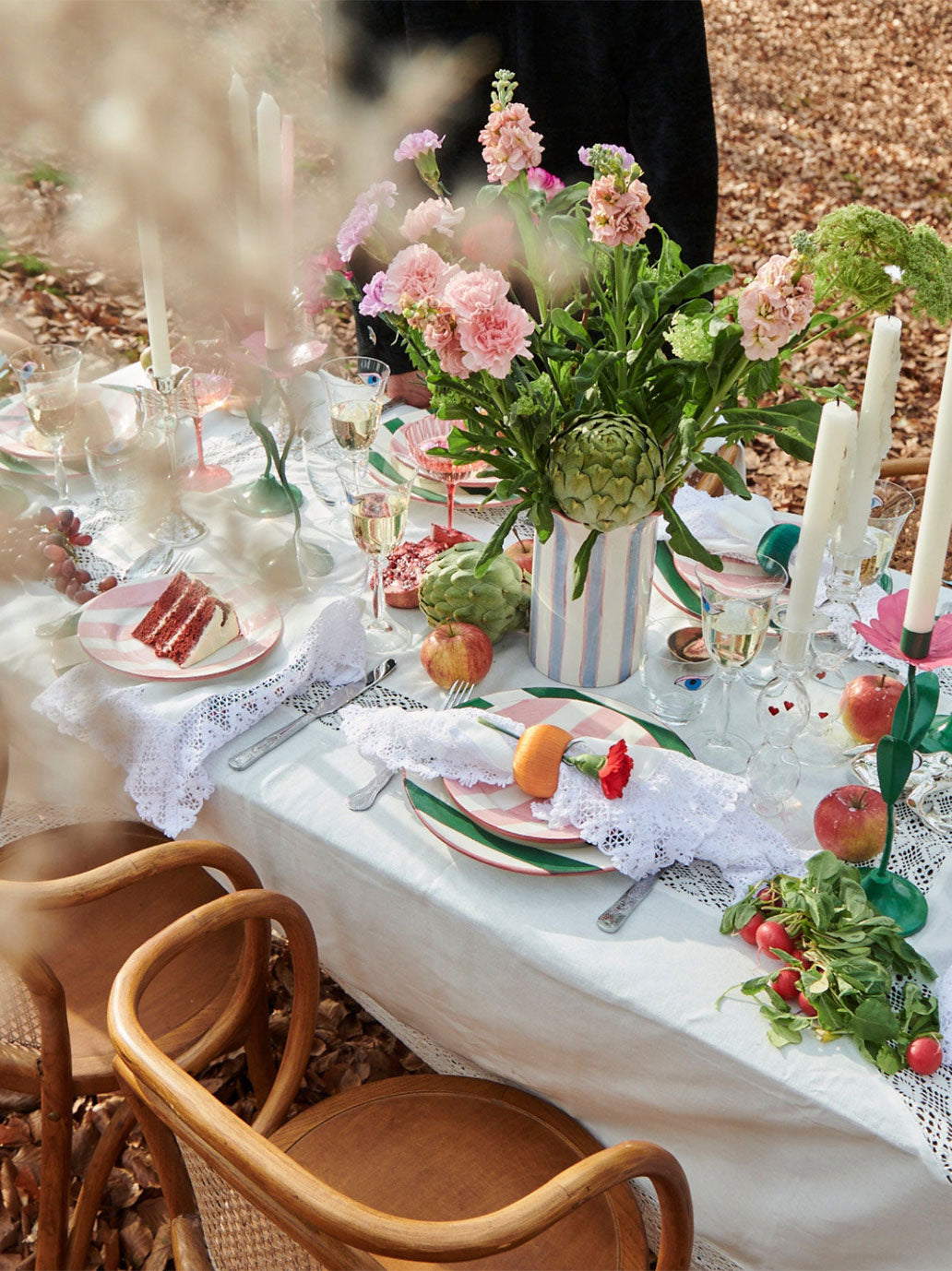 Embroidered tablecloth