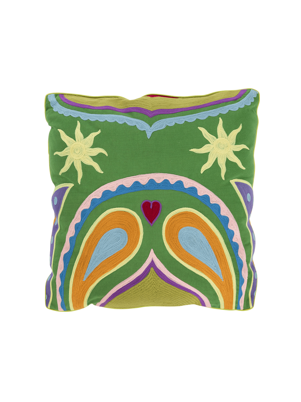 Embroidered cushion