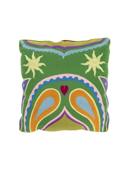 Embroidered cushion