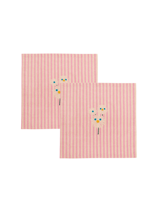 Embroidered napkins set of 2