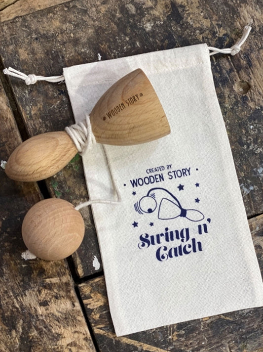 Swing n’Catch retro wooden game