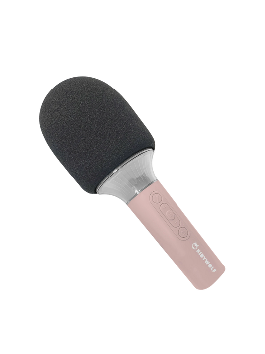 Karaoke microphone with light