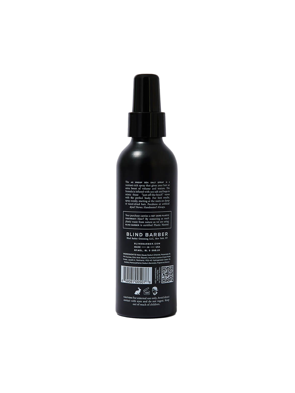 Spray para el cabello con sal marina a prueba de 40