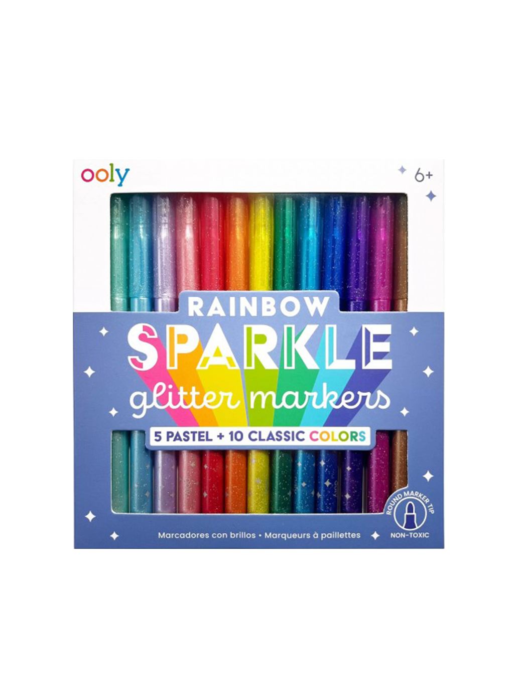 Rainbow Sparkle glitter markers