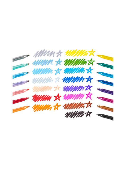 Rainbow Sparkle glitter markers
