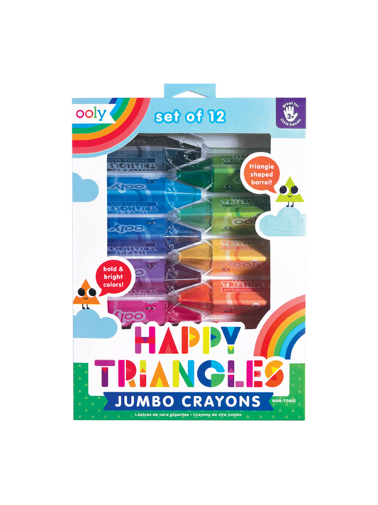 Happy Triangles jumbo crayons