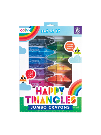 Happy Triangles jumbo crayons