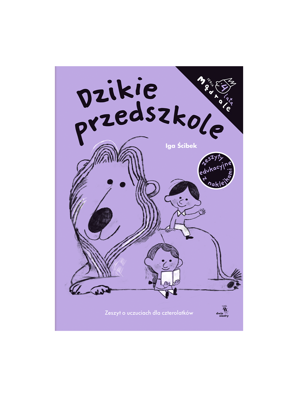 Mądrale zeszyt edukacyjny z naklejkami 4-latki. Dzikie przedszkole