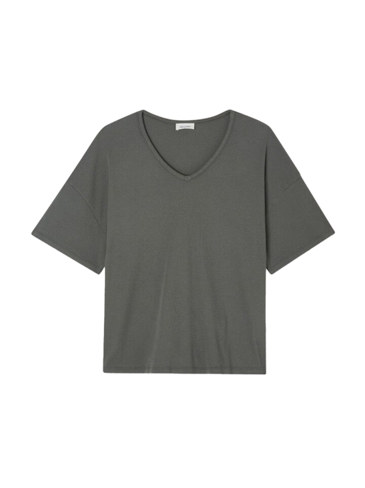 Camiseta oversize de algodón Zelym acanalado