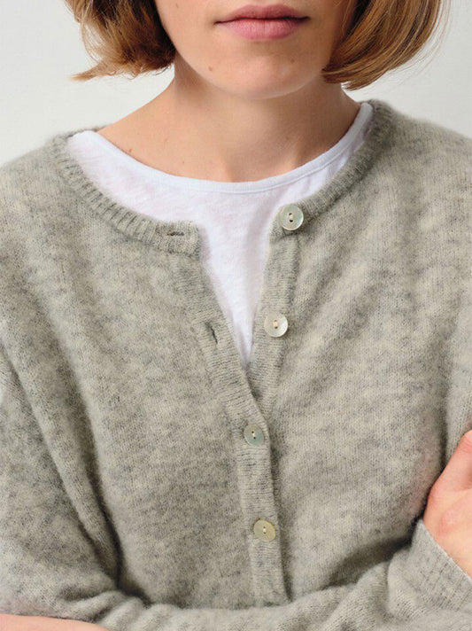 Women&#39;s hip-length cardigan with alpaca Vitow