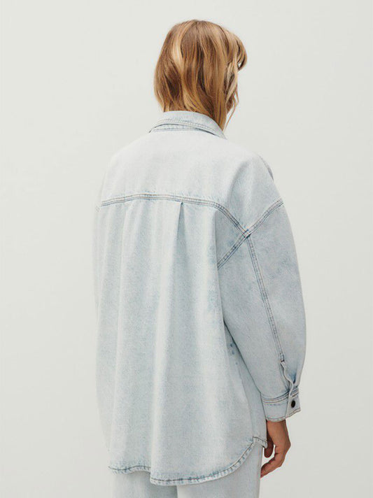 Joybird oversized denim shirt