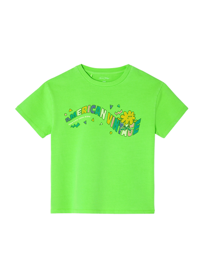 Cotton t-shirt with Fivalley print