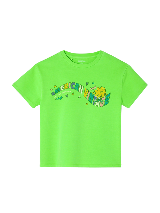 Cotton t-shirt with Fivalley print