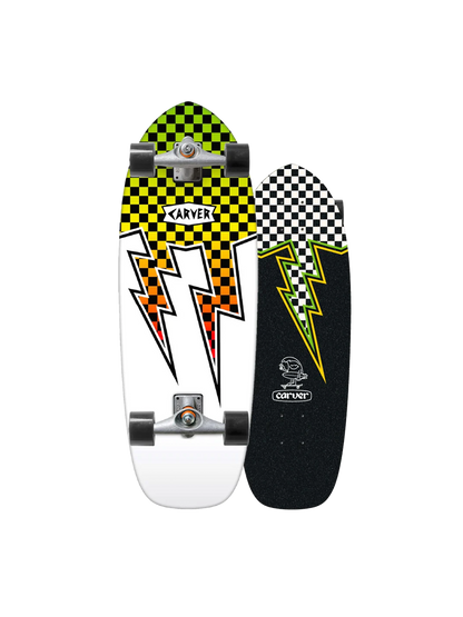 Surfskate board for kids Carver MINI Neon