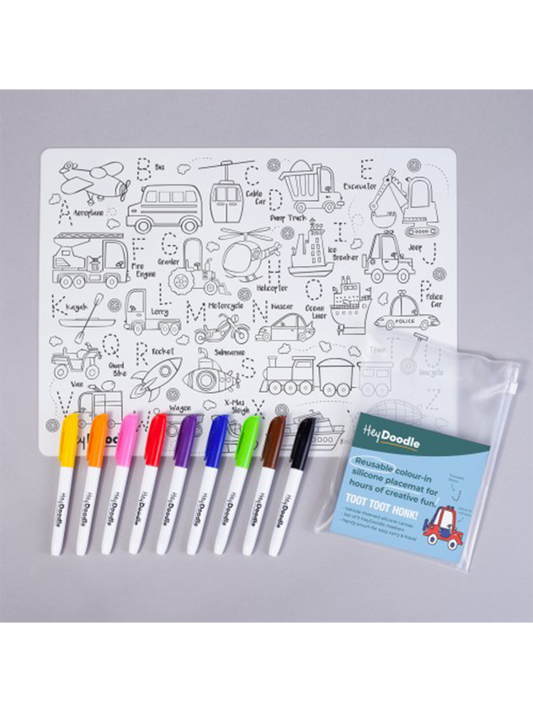 Large silicone mat for repeated coloring