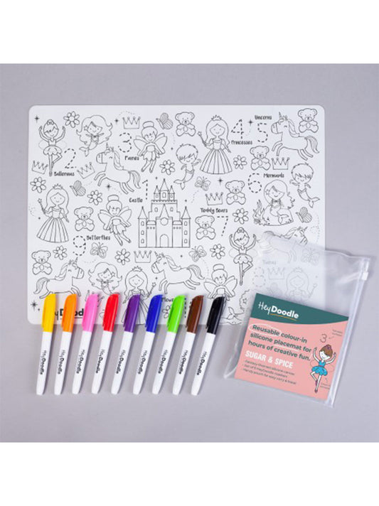 Large silicone mat for repeated coloring