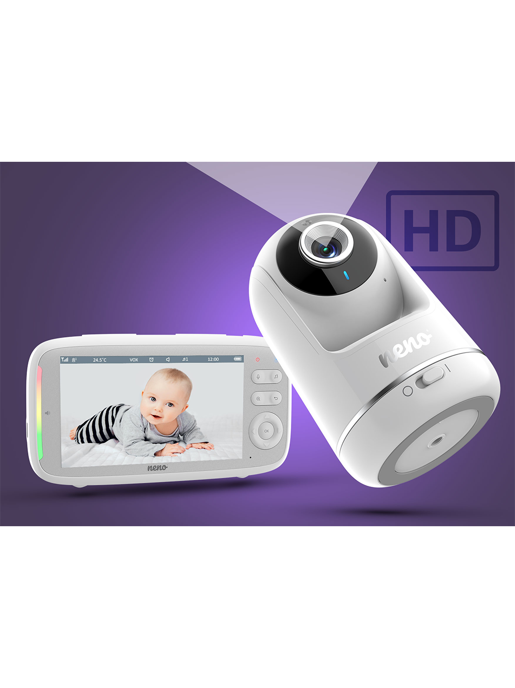 Baby monitor video Neno Vista con ricevitore wireless