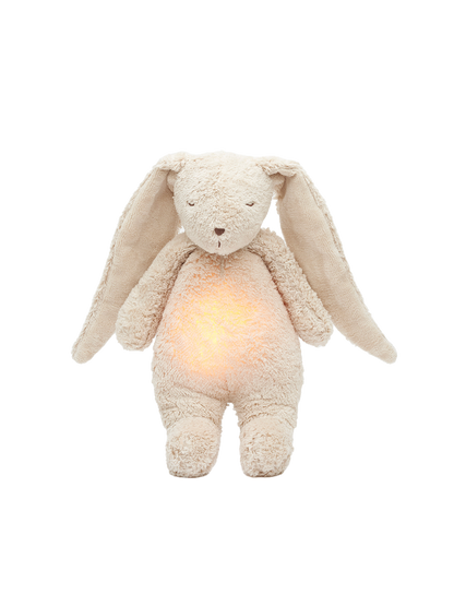Coniglietto organico che canticchia con una lampada