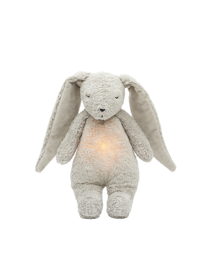 Organic humming bunny with a lamp