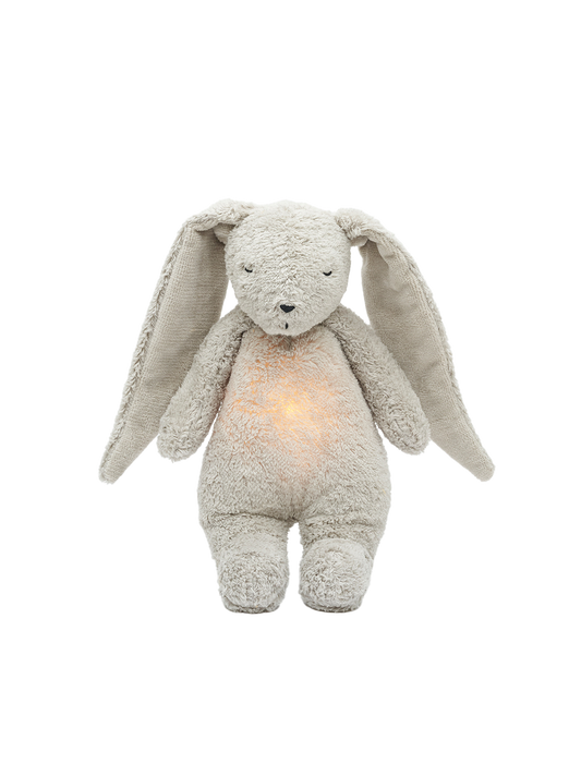 Organic humming bunny with a lamp