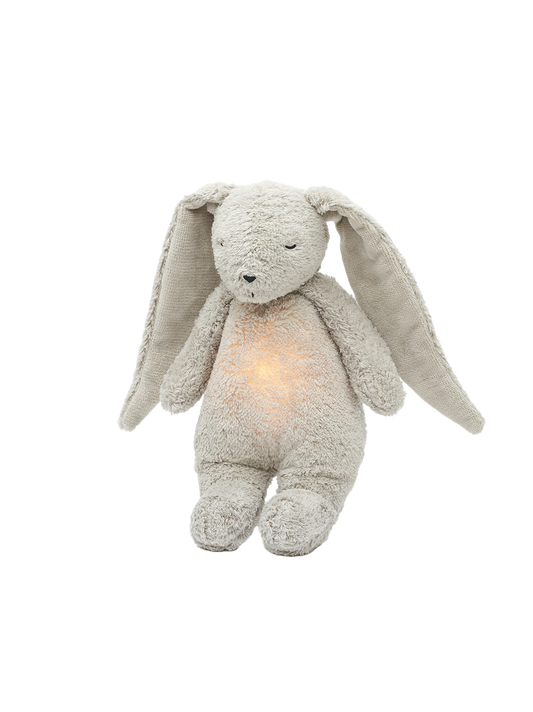 Organic humming bunny with a lamp