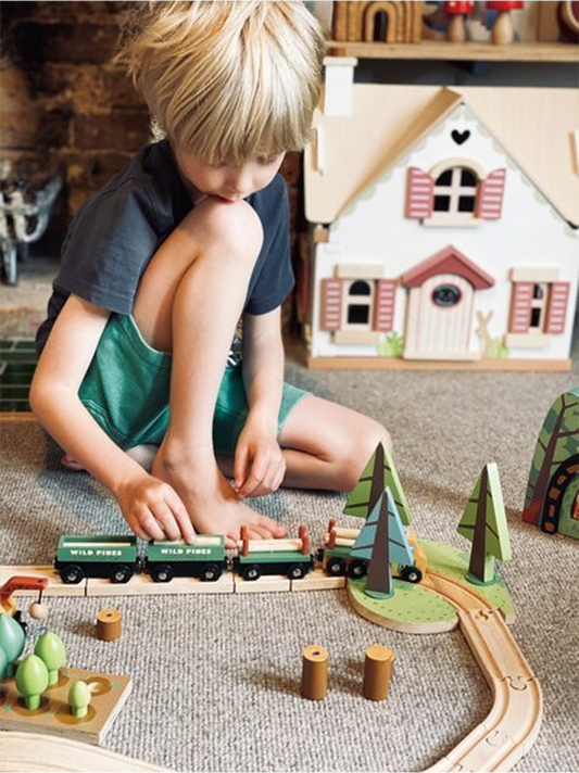 wooden railway A journey through the woods