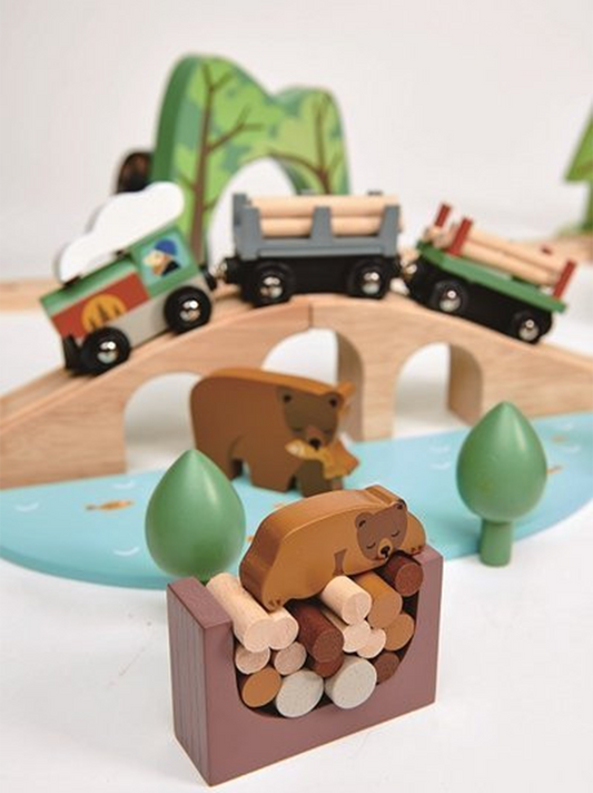 wooden railway A journey through the woods