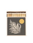 luxury matches in a decorative square box fern