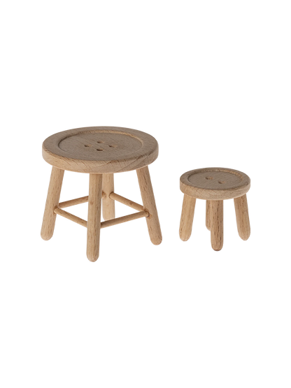 Miniature table and stool