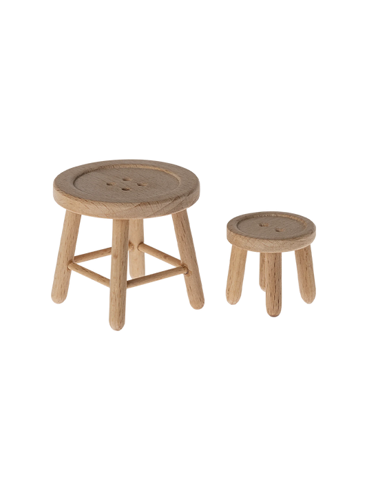 Miniature table and stool