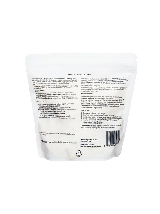 Bath salt refill pack