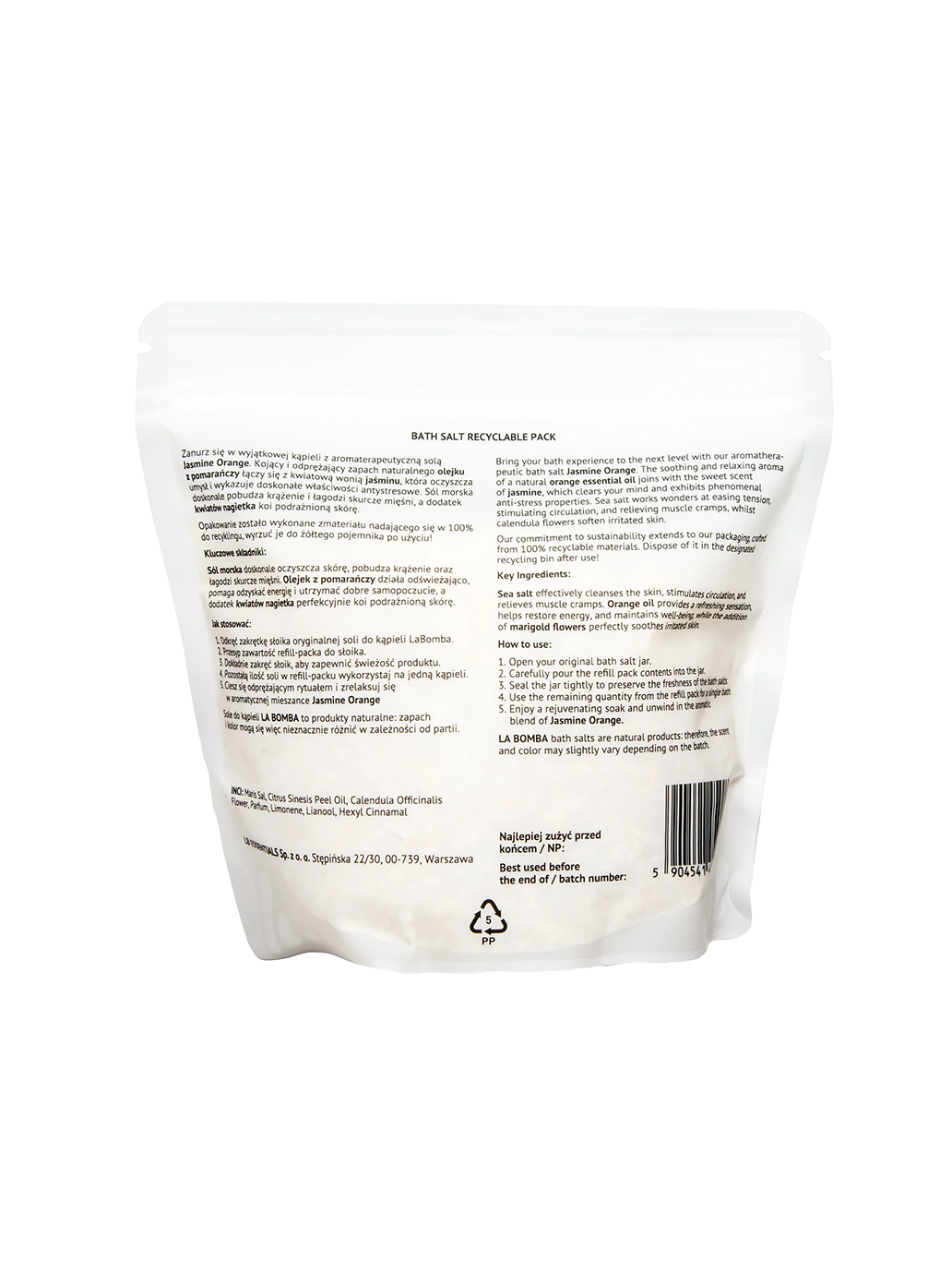 Bath salt refill pack