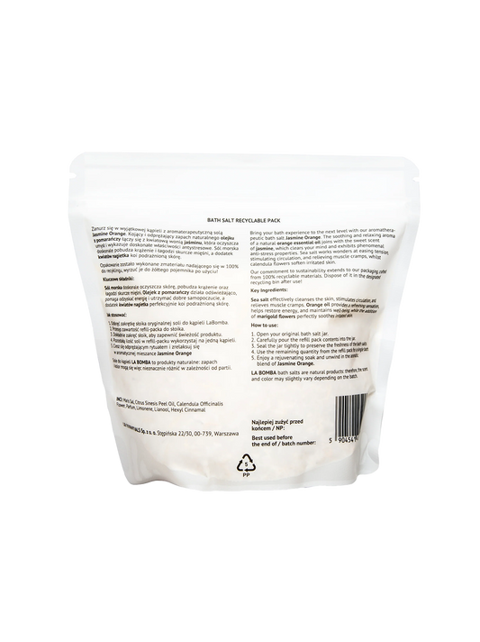 Bath salt refill pack