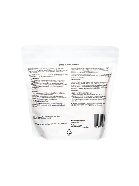 Bath salt refill pack