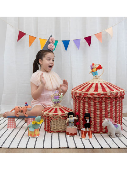 Circus tent basket