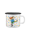 Taza retro esmaltada Pippi 2,5 dl