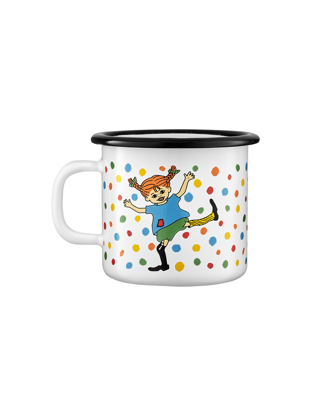 Tazza smaltata retrò Pippi 2,5 dl