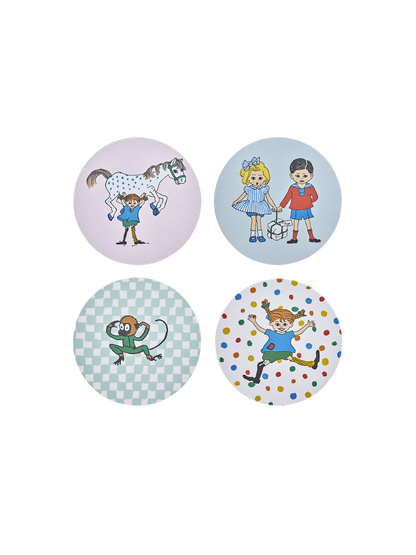 Set sottobicchieri Pippi