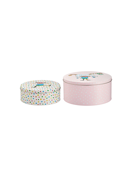 Pippi tin jars set