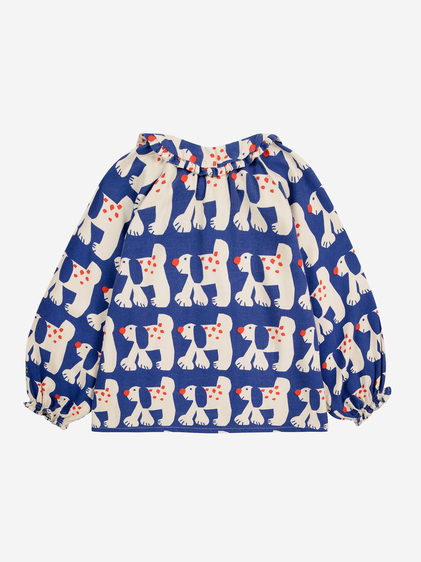 Fairy Dog all over  ranglan sleeve woven blouse