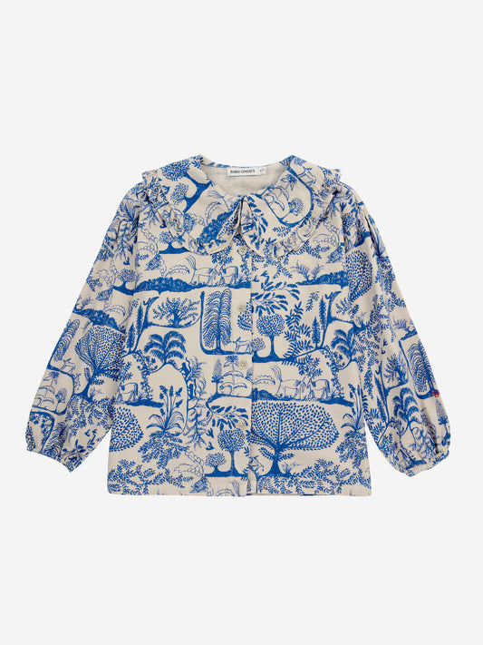 Wonderland all over blouse