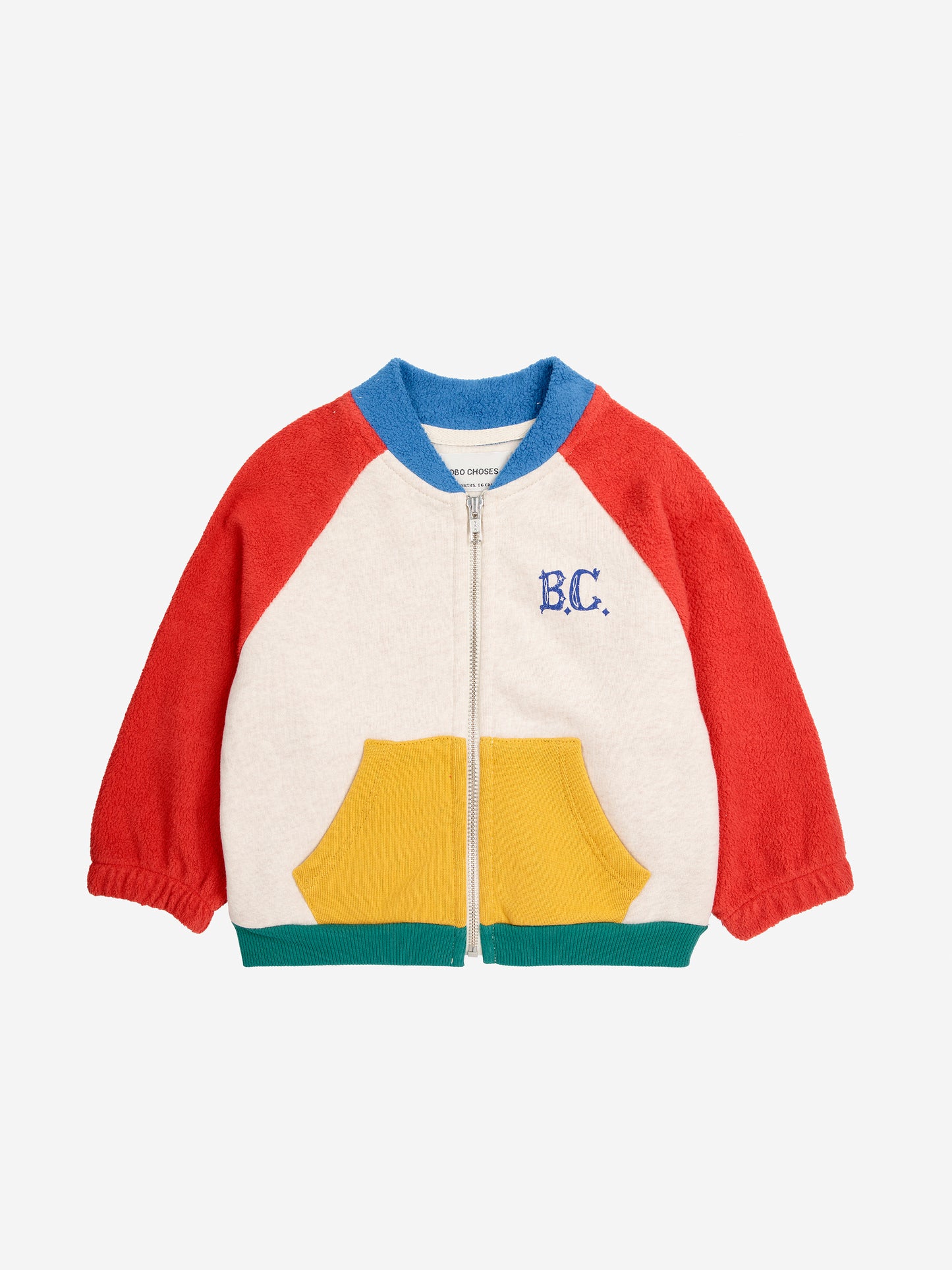 Baby B.C color block zipped sweatshirt